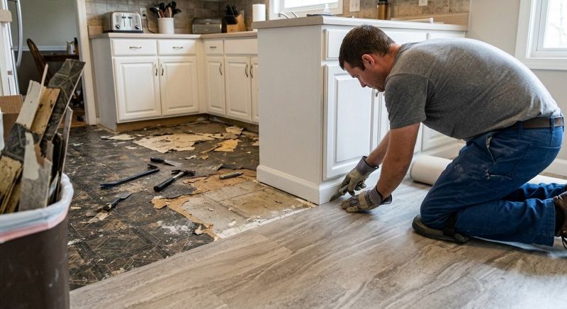 Linoleum Floor Installation in Denton County, TX