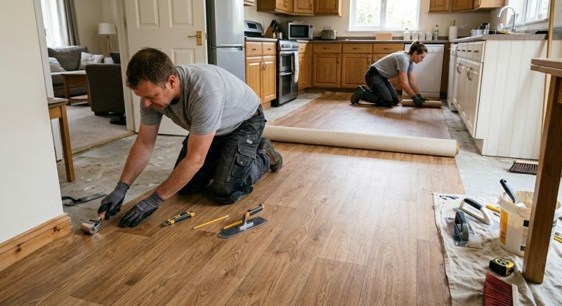 Linoleum Floor Installation in Wylie, TX