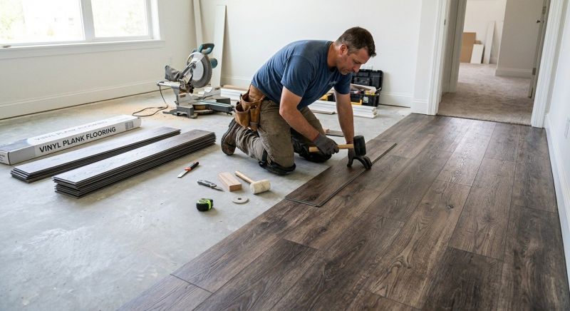 Linoleum Floor Installation in Rockwall, TX