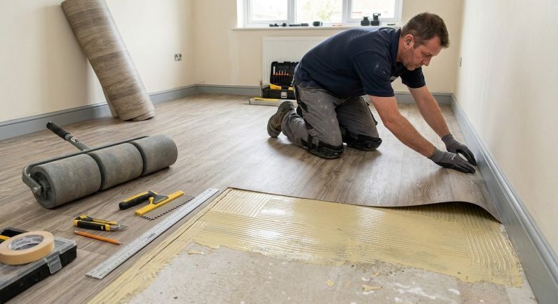 Sheet Flooring Installation in Denton County, TX