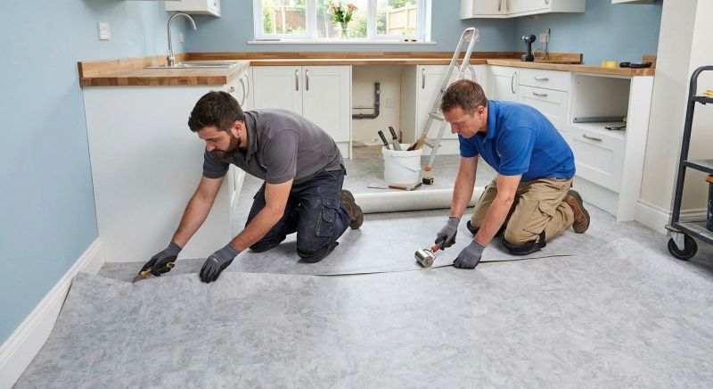Sheet Linoleum Installation in Wylie, TX