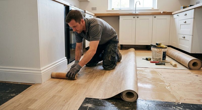 Sheet Linoleum Installation in Melissa, TX