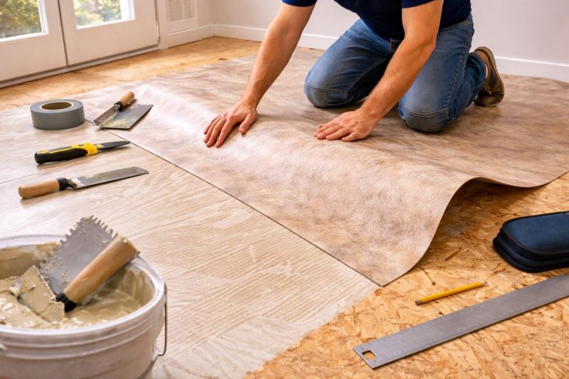 Sheet Vinyl Installation in Carrollton, TX